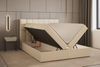 MOEBLO Boxspringbett Bett 05 (Polsterbett Kontinentalbett, Bonell, Topper, Doppelbett, gepolstertes Kopfteil mit Bettkasten), gepolstertes Kopfteil mit Bettkasten Bild 3