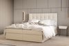 MOEBLO Boxspringbett Bett 05 (Polsterbett Kontinentalbett, Bonell, Topper, Doppelbett, gepolstertes Kopfteil mit Bettkasten), gepolstertes Kopfteil mit Bettkasten Bild 2