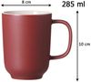 Ritzenhoff & Breker JASPER Kaffeebecher 285 ml beere 6er Set Bild 3