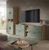 The One Wohnkombination in Smoke Green Nachbildung Bild 5