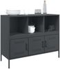 vidaXL Sideboard Anthrazit 100,5x39x79 cm Stahl 843092 Bild 4