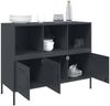 vidaXL Sideboard Anthrazit 100,5x39x79 cm Stahl 843092 Bild 5
