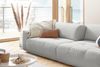 KAWOLA Big Sofa PALACE 3-Sitzer mit Sitztiefenverstellung Cord hellgrau 74 x 120 x 298 cm Bild 2