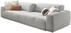 KAWOLA Big Sofa PALACE 3-Sitzer mit Sitztiefenverstellung Cord hellgrau 74 x 120 x 298 cm Bild 3