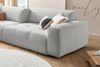 KAWOLA Big Sofa PALACE 3-Sitzer mit Sitztiefenverstellung Cord hellgrau 74 x 120 x 298 cm Bild 4