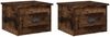 vidaXL Wand-Nachttische 2 Stk. Räuchereiche 41,5x36x28 cm 816387 Bild 2
