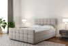 Boxspringbett Schlafzimmerbett SENON 200x220cm Stoff Beige inkl. Bettkasten Bild 3