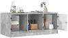 vidaXL Couchtisch mit Glastüren Betongrau 102x50x42 cm 836416 Bild 5