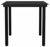 vidaXL 3-tlg. Garten-Essgruppe mit Kissen Schwarz Poly Rattan Glas 3334611 Bild 4