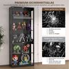 VOWNER Glasvitrine mit 3-Farben-LED - Bewegungssensor (1-St) 5 übereinanderliegende Regale, 80x204x35 cm Bild 2