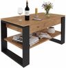 TREND WERK Couchtisch Lift-Couchtisch höhenverstellbar Sofatisch 92×55 cm mit Stauraum (verstecktem Fach Wohnzimmertisch Holz modern) Bild 3