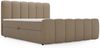 GRAINGOLD Cloud Boxspringbett 140x200, Bett mit Bettkasten, Bouclé-Stoff, mit Kopfteil, Braun Bild 2