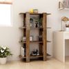 vidaXL Bücherregal/Raumteiler Räuchereiche 80x30x123,5 cm 813575 Bild 3