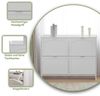 MODFU Schuhschrank mit 4 Fächer (Schuhregal, Schuhkipper, 1-St, mit 4 Klappenfächern) mit Kippsicherung, B110/H90/T24cm Bild 4