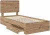 vidaXL Bettrahmen Artisan-Eiche 100 x 200 cm Holzwerkstoff 3412827 Bild 5