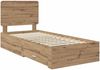 vidaXL Bettrahmen Artisan-Eiche 100 x 200 cm Holzwerkstoff 3412827 Bild 4