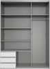 Wimex Schwebetürenschrank Emden moderner Kleiderschrank mit Spiegel und Schubladen BESTSELLER Schlafzimmer Schrank Garderobenschrank mit Schwebetüren Topseller Bild 3