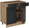 Küchenunterschrank R-Line Anthrazit Landhaus 80 cm ohne Arbeitsplatte Vicco Bild 4