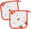 Kracht Topflappen Erdbeere, (2-tlg, 2-teilig), 2er Set Topflappen, wattiert, ca. 22x22 cm Bild 3
