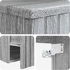 vidaXL Wandmontierter Waschbecken Vanity Grau Sonoma 39 x 41 x 62,5 cm 890578 Bild 5