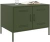vidaXL Couchtisch Olivgrün 68x50x50,5 cm Stahl 843034 Bild 4