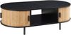 Couchtisch Tvedestrand 120x55x40 cm Bambus Schwarz/Natur [en. casa] Bild 3