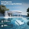 EVERCROSS BOT U8 Poolroboter Wand und Boden, Intelligenter Navigation, 120 Min Akkulaufzeit, Kabellos Poolsauger bis 200m² Pools (Weiß) Bild 4