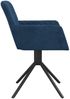 Esszimmerstühle 2 Stk. Drehbar Blau Samt, Drehbar [344789] Bild 5