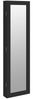 vidaXL Schmuckschrank mit Spiegel Wandmontage Schwarz 30x8,5x106 cm 353215 Bild 2