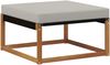vidaXL Outdoor-Sofagarnitur mit Kissen 6 pcs Natürlich und Hellgrau 3381379 Bild 4