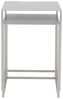 Beistelltisch Set PUR aus pulverbeschichtetem Metall, modern, taupe, 2-teilig, quadratisch Bild 4