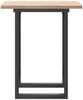 vidaXL Esstisch O-Gestell 70x70x75,5 cm Massivholz Kiefer & Stahl 3282737 Bild 5