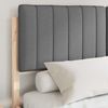 vidaXL Bettgestell mit gepolstertem Kopfteil Dunkelgrau 140 x 190 cm 3398235 Bild 3