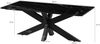 Couchtisch 120x60x45 Marmor schwarz / Kreuzgestell Eisen schwarz BARCELONA #414 Bild 5