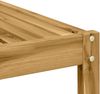 vidaXL Tisch für Outdoor Massivholz Akazie Weiß 59 x 59 x 37 cm 901451 Bild 5