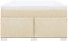 vidaXL Boxspringbett mit Matratze Creme 140x190 cm Stoff 3285135 Bild 4