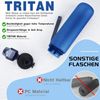 AOPREL Trinkflasche 1l BPA-frei Tritan Sport Kohlensäure Auslaufsicher Blau Bild 4