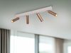 Moderner LED Deckenstrahler AMBALA dimmbar 4-flammig Coffee, Breite 65cm Bild 5