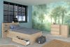 Stauraumbett Escale von Parisot Funktionsbett in Japanische Eiche mit Stauraum komplett Set – verschiedene Bettgrößen wählbar - Stauraumbett mit Kommode , 90 x 200 cm Bild 1