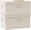 vidaXL Aufbewahrungsboxen 2 Stk. Stoff 50x30x25 cm Creme 332917 Bild 2