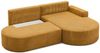 Ecksofa Schlafsofa Sofa GIRONA Stoff Poso Honiggelb Ottomane Rechts Bild 3