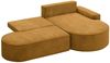 Ecksofa Schlafsofa Sofa GIRONA Stoff Poso Honiggelb Ottomane Rechts Bild 4