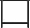 vidaXL Esstischbeine Schwarz 2 Stk. 80x(72-73) cm Stahl 4013312 Bild 5