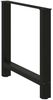 vidaXL Esstischbeine Schwarz 2 Stk. 80x(72-73) cm Stahl 4013312 Bild 4