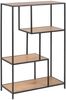 Regal >Carney< in Wildeiche aus Metall - 77x114x35cm (BxHxT) Bild 2