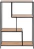 Regal >Carney< in Wildeiche aus Metall - 77x114x35cm (BxHxT) Bild 3