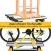 Klappbarer Arbeitstisch mit 8 verschiebbaren Klemmen & 7-stufiger Höhen 100 Kg Traglast Bild 4