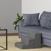 Juskys Haustiertreppe Hundetreppe 36 cm - Treppe 3 Stufen Plüsch-Bezug waschbar - Katzentreppe Hunderampe für Bett, Sofa, Couch und Auto - Bezug Grau Bild 2
