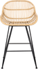 Set mit 2 Barstühlen TERRELL Rattan Naturfarben Bild 5
