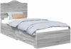 vidaXL Bettrahmen mit Kopfteil Graues Sonoma 75 x 190 cm Holzwerkstoff 3413671 Bild 2